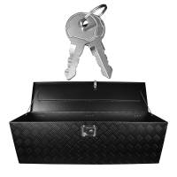 Spec'D Tuning Products - Spec-D Universal 49" Heavy Duty Black Aluminum Truck Tool Box w/ Side Handles, Lock, & Keys - Image 2