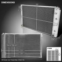 Spec'D Tuning Products - Spec-D 1973-1991 Chevrolet C/K Blazer/Suburban GMC Jimmy Aluminum 3-Row Performance Radiator - Image 7