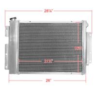 Spec'D Tuning Products - Spec-D 1967-1969 Chevrolet Camaro/ Pontiac Firebird V8 MT Aluminum 3-Row Performance Radiator - Image 1