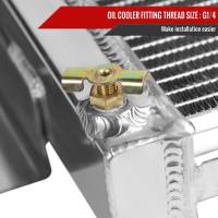 Spec'D Tuning Products - Spec-D 1967-1969 Chevrolet Camaro/ Pontiac Firebird V8 MT Aluminum 3-Row Performance Radiator - Image 4