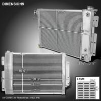 Spec'D Tuning Products - Spec-D 1967-1969 Chevrolet Camaro/ Pontiac Firebird V8 MT Aluminum 3-Row Performance Radiator - Image 7