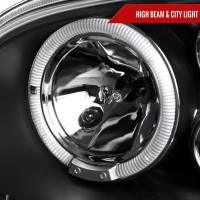 Spec'D Tuning Products - Spec-D 1999-2006 Volkswagen Golf Mk4 GTI/R32 Cabrio Dual Halo Projector Headlights (Matte Black Housing/Clear Lens) - Image 2