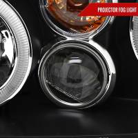 Spec'D Tuning Products - Spec-D 1999-2006 Volkswagen Golf Mk4 GTI/R32 Cabrio Dual Halo Projector Headlights (Matte Black Housing/Clear Lens) - Image 4