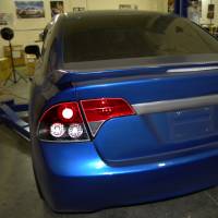 Spec'D Tuning Products - Spec-D 2006-2011 Honda Civic Sedan Tail Lights (Matte Black Housing/Red Clear Lens) - Image 8