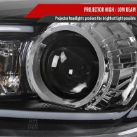 Spec'D Tuning Products - Spec-D 2010-2013 Mazda 3 Projector Headlights w/ LED Light Strip (Matte Black Housing/Clear Lens) - Image 1