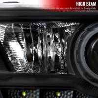 Spec'D Tuning Products - Spec-D 1999-2004 Ford F-250/F-350/F-450/F-550/Excursion Projector Headlights w/ SMD LED Light Strip (Matte Black Housing/Clear Lens) - Image 2