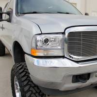 Spec'D Tuning Products - Spec-D 1999-2004 Ford F-250/F-350/F-450/F-550/Excursion Projector Headlights w/ SMD LED Light Strip (Chrome Housing/Clear Lens) - Image 8