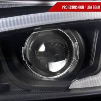 Spec'D Tuning Products - Spec-D 2011-2013 Scion tC LED Bar Projector Headlights w/ LED Turn Signal Lights (Matte Black Housing/Clear Lens) - Image 1