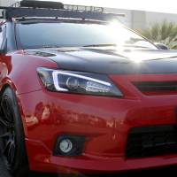 Spec'D Tuning Products - Spec-D 2011-2013 Scion tC LED Bar Projector Headlights w/ LED Turn Signal Lights (Matte Black Housing/Clear Lens) - Image 7