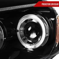Spec'D Tuning Products - Spec-D 2005-2011 Toyota Tacoma Dual Halo Projector Headlights (Jet Black Housing/Clear Lens) - Image 1