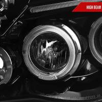 Spec'D Tuning Products - Spec-D 2005-2011 Toyota Tacoma Dual Halo Projector Headlights (Jet Black Housing/Clear Lens) - Image 2