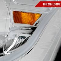 Spec'D Tuning Products - Spec-D 2010-2011 Kia Soul Projector Headlights w/ LED Light Bar & LED Turn Signal Lights (Chrome Housing/Clear Lens) - Image 3