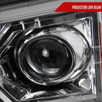Spec'D Tuning Products - Spec-D 2002-2009 Chevrolet Trailblazer Projector Headlights w/ LED Light Strip (Chrome Housing/Clear Lens) - Image 1
