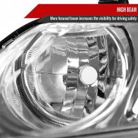 Spec'D Tuning Products - Spec-D 2006-2011 Honda Civic Sedan Crystal Headlights (Chrome Housing/Clear Lens) - Image 2