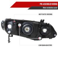 Spec'D Tuning Products - Spec-D 2006-2011 Honda Civic Sedan Crystal Headlights (Chrome Housing/Clear Lens) - Image 5