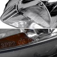 Spec'D Tuning Products - Spec-D 1999-2000 Honda Civic Crystal Headlights w/ Amber Reflector (Chrome Housing/Clear Lens) - Image 4