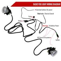 Spec'D Tuning Products - Spec-D 2018-2020 Toyota Camry SE/XSE 12V/19W H16 Fog Lights Kit (Chrome Housing/Clear Lens) - Image 3