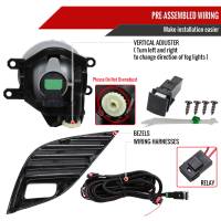 Spec'D Tuning Products - Spec-D 2018-2020 Toyota Camry SE/XSE 12V/19W H16 Fog Lights Kit (Chrome Housing/Clear Lens) - Image 4