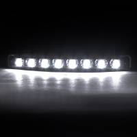 Spec'D Tuning Products - Spec-D Universal 4W 8 LED 6000K Daytime Running Lights (Matte Black Housing/Clear Lens) - Image 4