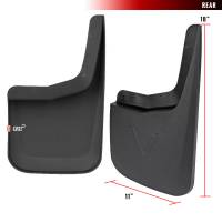 Spec'D Tuning Products - Spec-D 2015-2018 Ford F-150 Black ABS Front & Rear Mud Flap Splash Guards (Models with OEM Wheel Lip Moldings) - Image 1