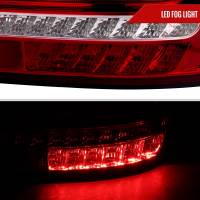 Spec'D Tuning Products - Spec-D 2001-2004 Mercedes Benz W203 C-Class Sequential Turn Signal LED Tail Lights (Chrome Housing/Red Lens) - Image 3