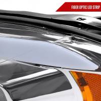 Spec'D Tuning Products - Spec-D 2006-2013 Chevrolet Impala/2006-2007 Monte Carlo/2014-2016 Impala Limited Factory Style Headlights w/ LED Strip (Chrome Housing/Clear Lens) - Image 3