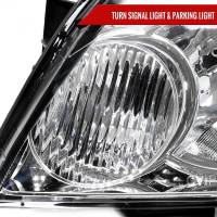 Spec'D Tuning Products - Spec-D 2006-2013 Chevrolet Impala/2006-2007 Monte Carlo/2014-2016 Impala Limited Factory Style Headlights w/ LED Strip (Chrome Housing/Clear Lens) - Image 4