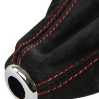 Spec'D Tuning Products - Spec-D 1992-2001 Honda Civic/Del Sol Acura Integra Black Suede JDM Manual Shift Boot w/ Red Stitching - Image 2