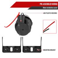 Spec'D Tuning Products - Spec-D Universal 12V/55W H3 Projector Fog Lights Kit w/ Mounting Brackets (Black Metal Housing/Glass Lens) - Image 5