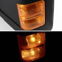 Spec'D Tuning Products - Spec-D 1999-2015 Ford F-250/F-350/F-450/F-550 Power Adjustable, Heated, & Manual Extendable Towing Mirrors w/ Amber Lens Turn Signal Lights - Image 5