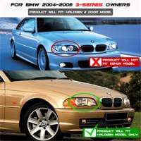 Spyder Auto - Spyder BMW E46 3-Series 04-06 2 DR Projector Halogen Model- LED Halo Blk PRO-YD-BMWE4604-2DR-HL-BK - Image 2