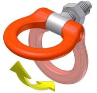 Cusco - Cusco Steel Folding Swivel Joint Tow Hook - Red - Front &amp; Rear for Mazda MX-5, RX-8 - Image 5
