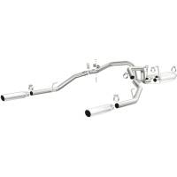 MagnaFlow 09-13 Dodge Ram 1500 V6 3.6L Dual Spilt Rear Exit Polished Stainless C/B Perf Exhaust