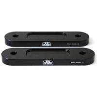BLOX Racing Honda S2000 Racing Front 12mm Thin Spacer Bump Steer Kit - Black (Lowered 1in and more)