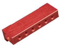 BLOX Racing Billet 6-Port Vacuum Manifold Kit - Red