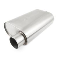 Mishimoto - Mishimoto Universal Muffler with 3.0in Offset Inlet/Outlet - Brushed - Image 1