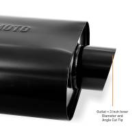 Mishimoto - Mishimoto Muffler with 2.5in Center Inlet/Outlet - Angled Tip - Black - Image 2