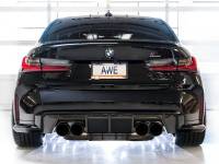 AWE Tuning - AWE Track Edition Catback Exhaust for BMW G8X M3/M4 - Diamond Black Tips - Image 4