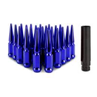 Mishimoto - Mishimoto Mishimoto Steel Spiked Lug Nuts M12 x 1.5 24pc Set Blue - Image 1