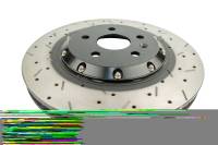 DBA 2010+ Camaro V8 SS Front Drilled & Slotted 5000 Series 2 Piece Rotor Assembled w/ Black Hat