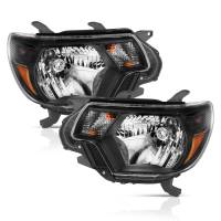 ANZO Headlights, Tail Lights and More  - ANZO 2012-2015 Toyota Tacoma Crystal Headlights Black - Image 2