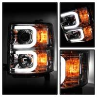 Spyder Auto - Spyder Chevy Silverado 1500 14-16 Projector Headlights Light Bar DRL Chrm PRO-YD-CS14-LBDRL-C - Image 2