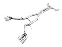 AWE 16-19 Chevy Camaro SS Non-Res Cat-Back Exhaust - Track Edition (Quad Chrome Silver Tips)