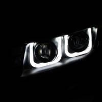 ANZO Headlights, Tail Lights and More  - ANZO 2014-2015 Chevrolet Camaro Projector Headlights w/ U-Bar Black - Image 2