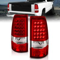 ANZO Headlights, Tail Lights and More  - ANZO 1999-2007 Chevrolet Silverado 1500 LED Taillights Red/Clear - Image 2
