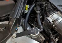 J&L Oil Separator Co - J&L 18-22 Kia Stinger GT 3.3TT Passenger Side Oil Separator 3.0 - Clear Anodized - Image 2