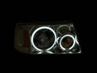 ANZO Headlights, Tail Lights and More  - ANZO 2001-2011 Ford Ranger Projector Headlights w/ Halo Chrome (CCFL) 1 pc - Image 2