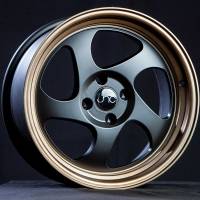 JNC Wheels Rim JNC034 Matte Black Bronze Lip 17x9 5x114.3 ET25