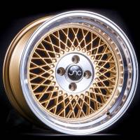 JNC Wheels Rim JNC031 Gold Machined Lip 15x8 4x100 ET25