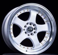 JNC Wheels Rim JNC017 White Machined Lip 18x8.5 5x100/5x114.3 ET25